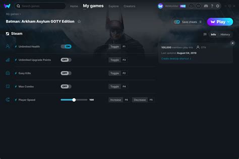 batman arkham asylum goty edition cheats|PC Cheats .